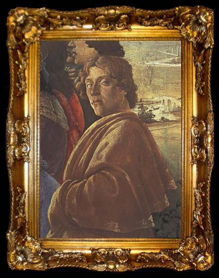 framed  Sandro Botticelli Detail from the Adoraton of the Magi, ta009-2